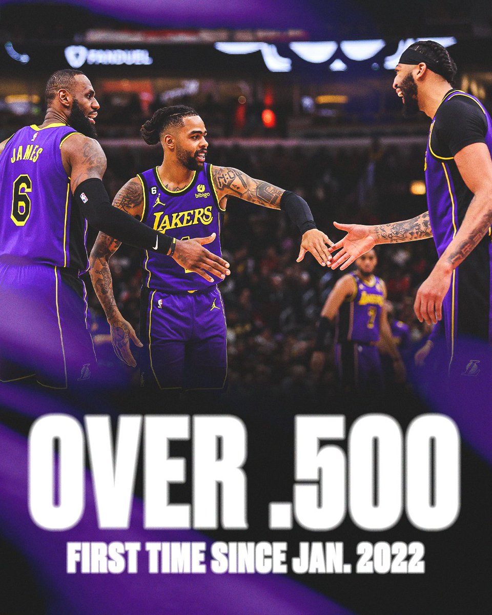 The Lakers move to the No. 7 seed with a 39-38 record 📈