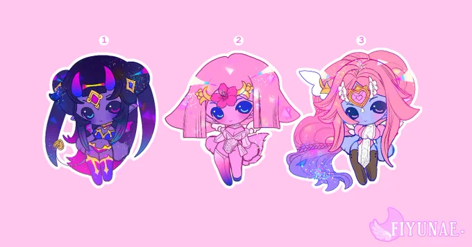 made some lil chibi designs ~ they are $75 each, feel free to comment claim if you're interested or dm! ᴅᴇᴛᴀɪʟs ʙᴇʟᴏᴡ  ୨୧ 
