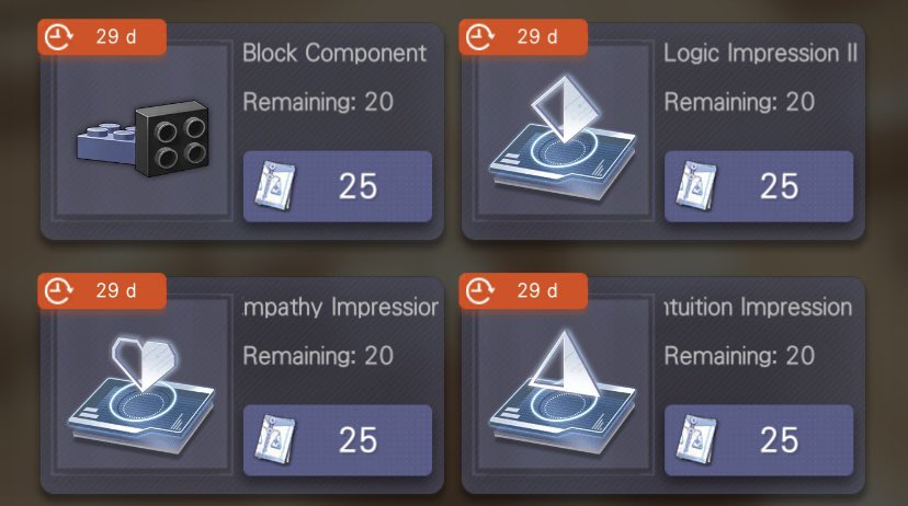 vixiiiart's tweet image. #TearsofThemis Don&apos;t forget this easy task~ 😉 Basic and Advanced Cases have 20 of each Impressions II. #gametips