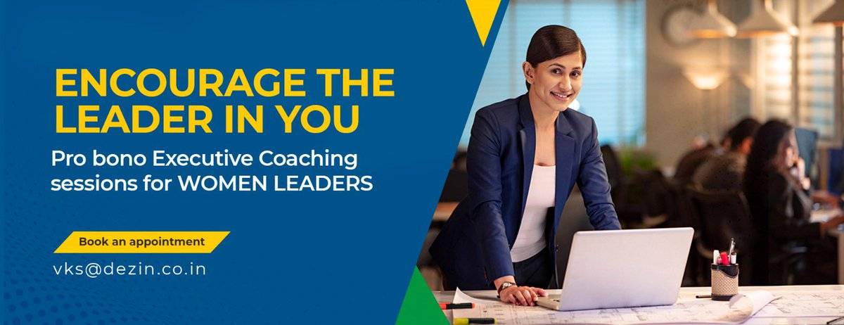 Let’s avail this opportunity to Encourage & develop leaders within you
Do visit our website dezin.co.in  or write to us and fix your appointment. 
 #coaching #womenleaders #women #womenempowerment #womenatwork #womenexecutives #executivecoaching #leadershipcoaching