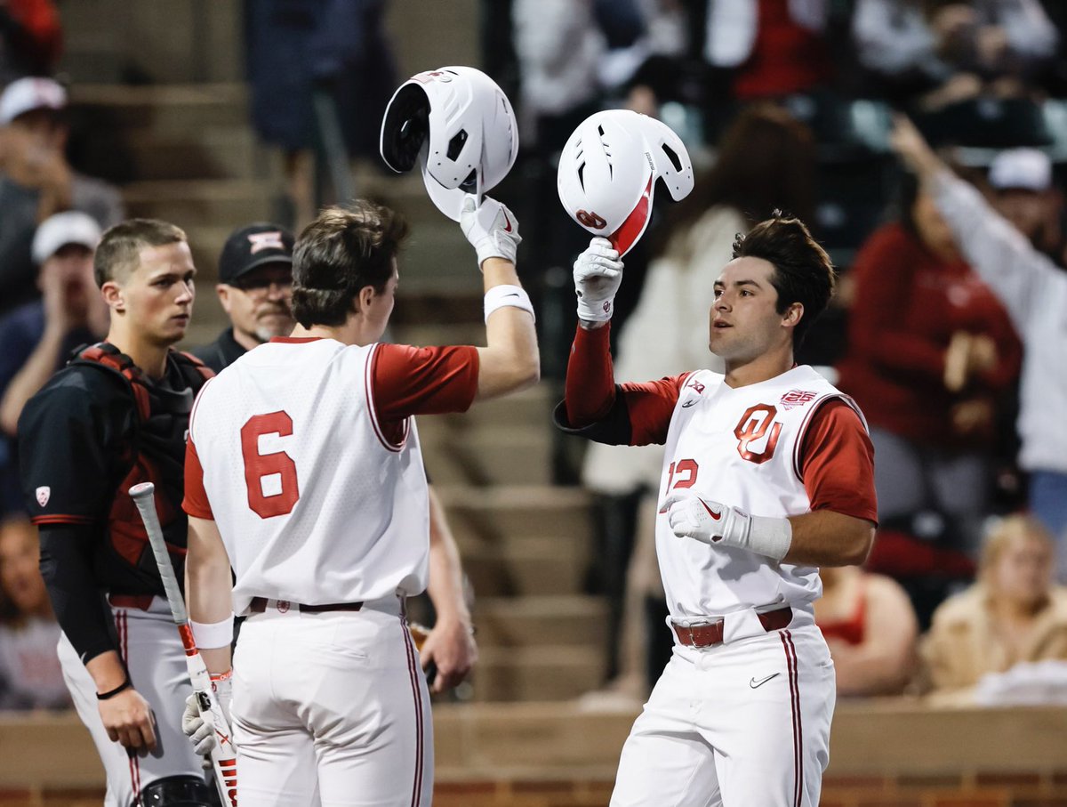 Boomer Sooner‼️

Oklahoma takes down No. 7 Stanford with a home run from @Bryce_madronin for a 2-0 win.

#NCAABaseball x  📸 <a href="/OU_Baseball/">Oklahoma Baseball</a>