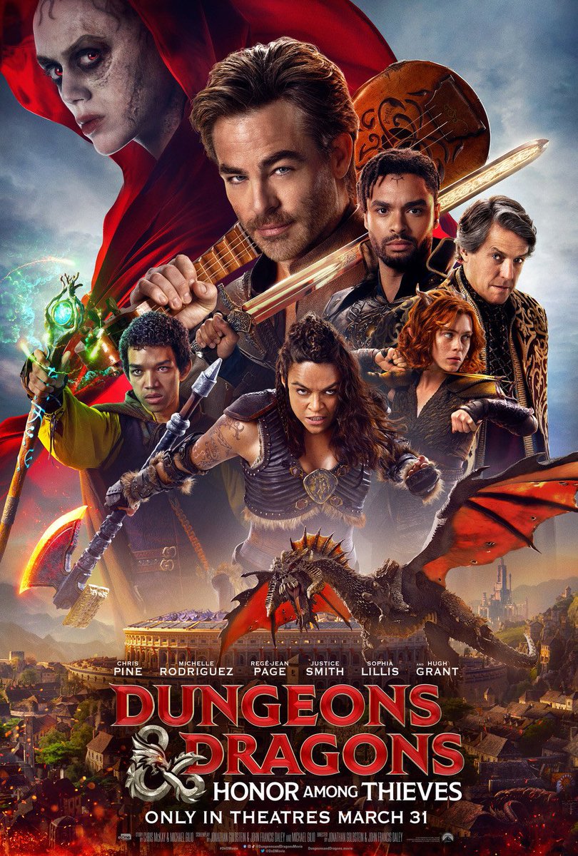 About to watch #DungeonsAndDragons  rn, looks epic!🌟 anybody seeing this too? #DungeonsAndDragonsHonorAmongThieves #DungeonsAndDragonsMovie