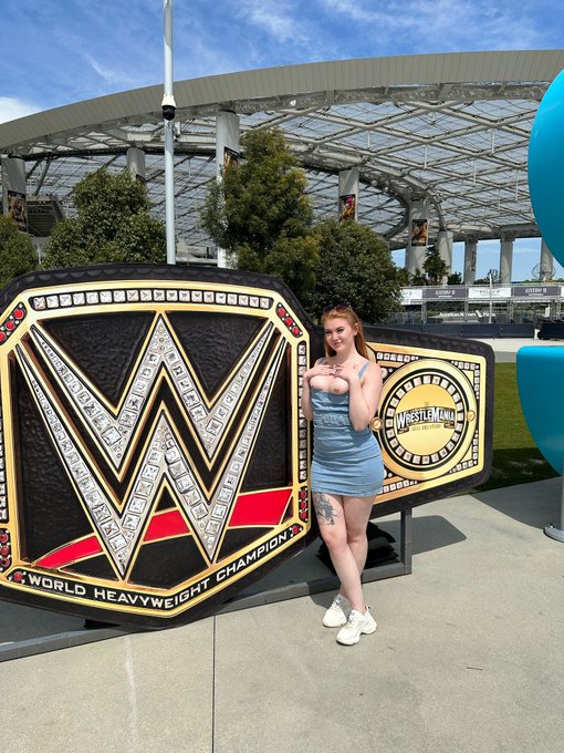 1 pic. Had a nice visit to SoFi Stadium before wrestlemania tomorrow!! Anyone else going?? https://t