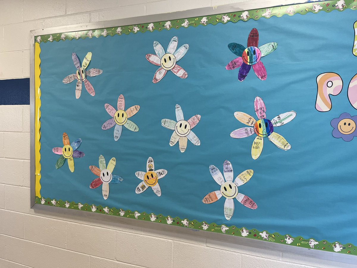 For my last bulletin board of the year, I had the students plant positivity! We showcased things that make us happy and grateful in our lives! We are helping to spread positivity throughout each day in our school!#plantingpositivity #bulletinboard