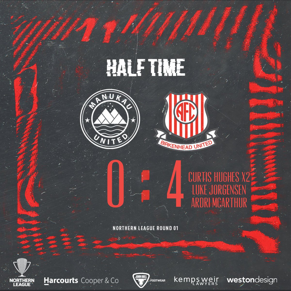 Birkenhead United AFC (@buafc_nz) on Twitter photo Half time and 4-0 up against <a href="/ManukauUtdFC/">Manukau Utd F.C</a>
Keep it up for the second half boys!
🔴⚪️🔴⚪️
Weston Design
Harcourts Cooper & Co Real Estate
John Bull Footwear
uhlsport
Kemps Weir Lawyers Half time and 4-0 up against <a href="/ManukauUtdFC/">Manukau Utd F.C</a>
Keep it up for the second half boys!
🔴⚪️🔴⚪️
Weston Design
Harcourts Cooper & Co Real Estate
John Bull Footwear
uhlsport
Kemps Weir Lawyers