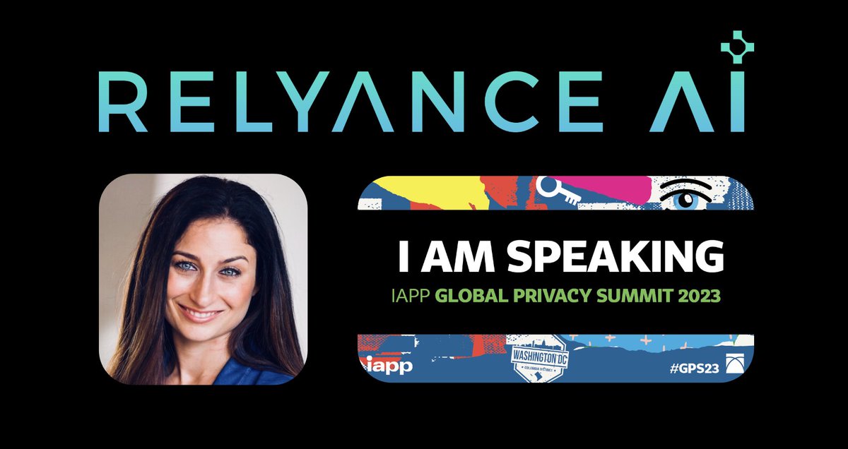 Relyance AI (@relyanceai) on Twitter photo Are you attending the <a href="/PrivacyPros/">privacypros</a> IAPP International Association of Privacy Professionals GP Summit and Training April 2-5? Catch Relyance AI Co-Founder and Co-CEO <a href="/LeilaGolchehreh/">Leila Golchehreh</a> speaking in two #IAPP panels 💬!
Learn more about the panels here: relyance.ai/resources/atte… Are you attending the <a href="/PrivacyPros/">privacypros</a> IAPP International Association of Privacy Professionals GP Summit and Training April 2-5? Catch Relyance AI Co-Founder and Co-CEO <a href="/LeilaGolchehreh/">Leila Golchehreh</a> speaking in two #IAPP panels 💬!
Learn more about the panels here: relyance.ai/resources/atte…
