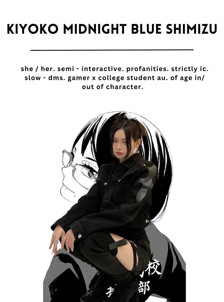 ㅤㅤㅤ
         
              —— 清水 潔子. 
              not new to #hqrp. 
              like / rt to be mutuals. 

ㅤㅤㅤ