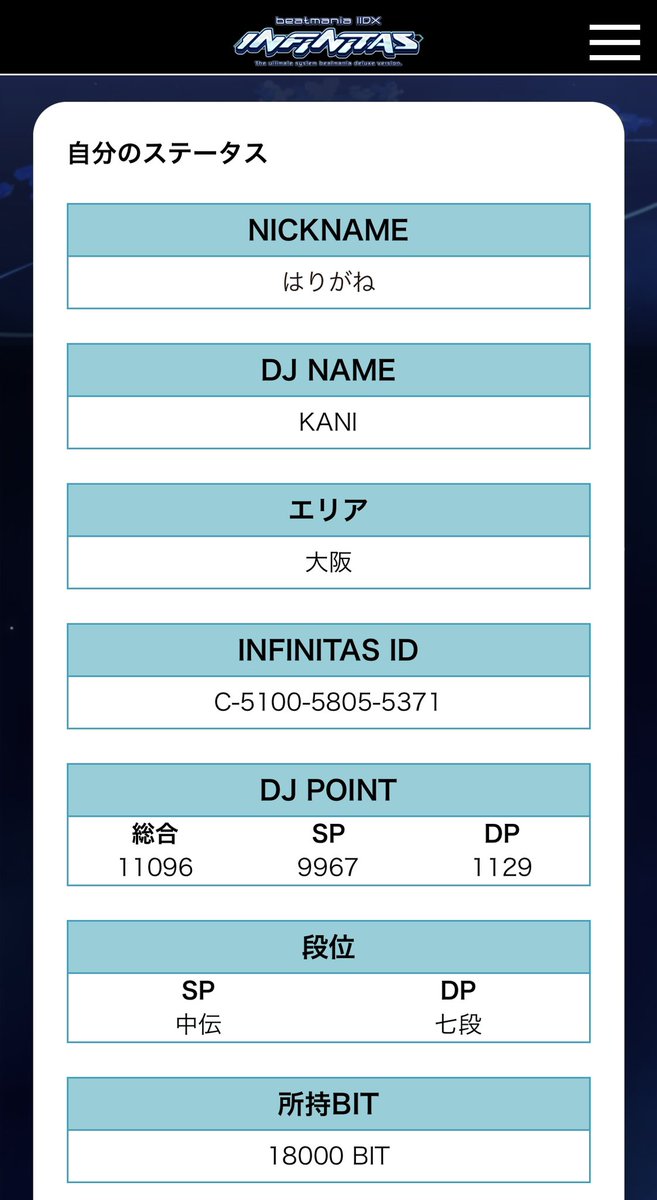 ferrum_gc's tweet photo. みゅ、SP DP共にライバル募集してます！

アーケード：5255-5782
インフィニタス：C-5100-5805-5371

SP中伝(B1)、A+で粘着すれば何とかくらい
DP八段(C5)、☆10イージーなら何とかくらい

5年近いブランクの関係で古めのランプはアテになりません… https://t.co/EPB992SirK