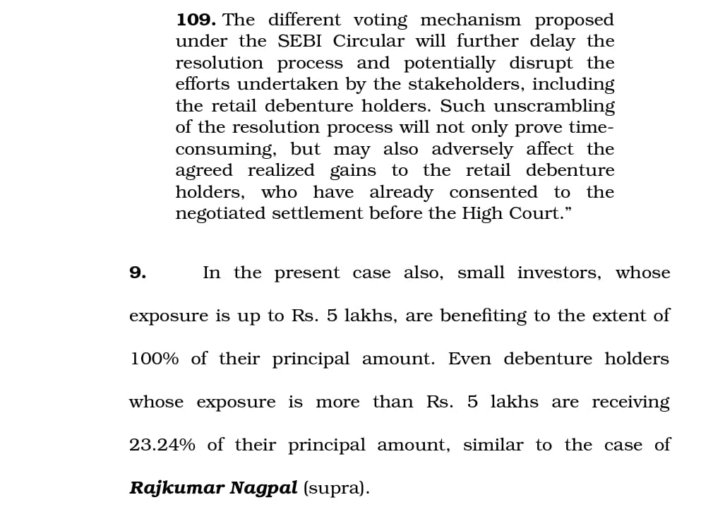 <a href="/SEBI_India/">SEBI_Awareness</a> <a href="/RBI/">ReserveBankOfIndia</a> <a href="/indSupremeCourt/">Supreme Court of India</a> <a href="/barandbench/">Bar and Bench</a> <a href="/nsitharaman/">Nirmala Sitharaman</a>
1/n #AIIL has mischievously manipulated Hon'able SC order, and kept retail investors in dark throughout the process of Resolution Plan of #RHFL.They did massive haircut in paying retail investors below 5Lakh.
