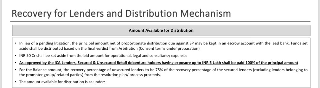 Praderp46452074's tweet photo. 3/n
Even in #AIIL RP, which was shared with ncd holders for voting purpose, there is no mention of any specific date to ascertain beneficiary owner up to 5 lakh threshold.There is clear attempt to highjack substantive justice to retail investors by applying hyper technicalities. https://t.co/VYjfJdUPZF