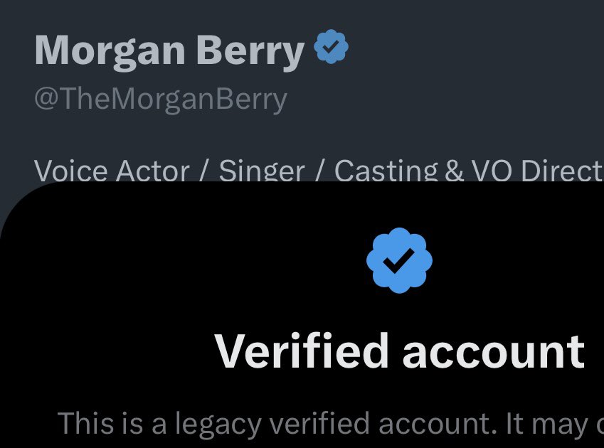 Morgan Berry (@themorganberry) on Twitter photo This is my official Twitter account. Please be aware of this when the blue checkmark disappears due to corporate greed 🤷🏻♀️ This is my official Twitter account. Please be aware of this when the blue checkmark disappears due to corporate greed 🤷🏻♀️