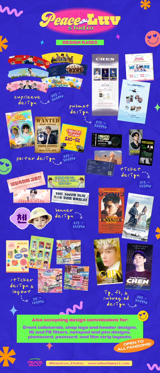 PeaceLuv_Studio's tweet photo. 💗🙂💗🙂💗🙂💗
𝗪𝗘𝗟𝗖𝗢𝗠𝗘 𝗧𝗢 𝗣𝗘𝗔𝗖𝗘 &amp; 𝗟𝗨𝗩 𝗦𝗧𝗨𝗗𝗜𝗢!

💚 works: #PLS_Designs
🧡 goods: #PLS_Goods

Please check the details below. For more inquiries please send a DM. 

#designcommission #kpopdesign #디자인 #디자인커미션 graphic design layout ph https://t.co/VlruqZRWFI