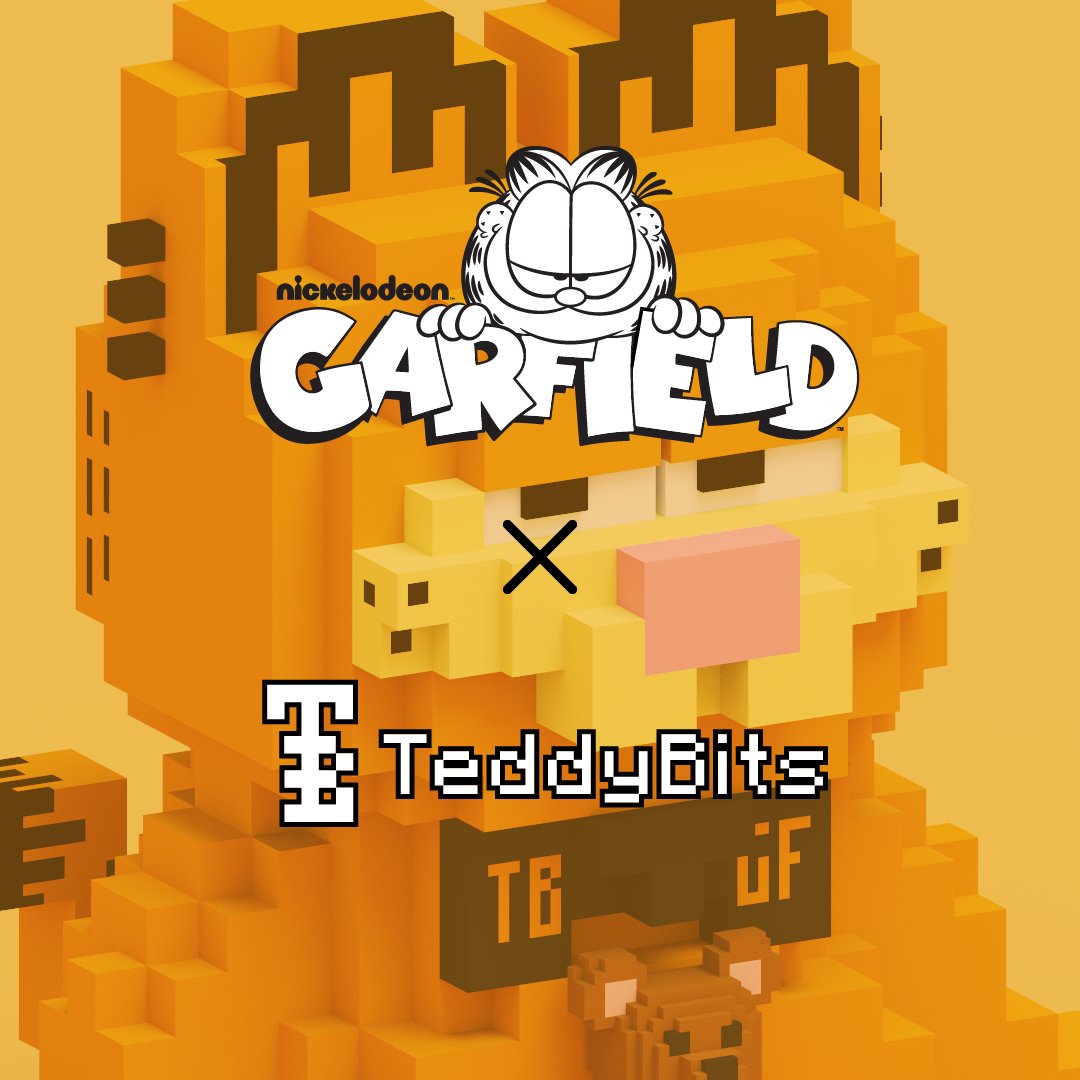 Do you recognize that face?  45th Garfield It's a cat's life. Garfield🐱 x TeddyBits🐻