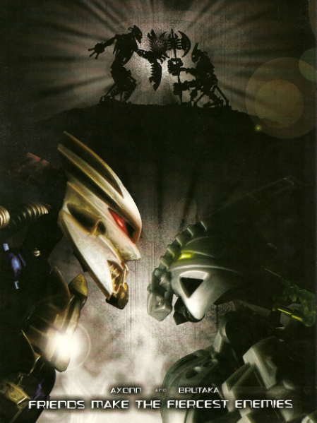 BionicleBot's tweet photo. Brutaka in combat with Axonn, https://t.co/IDgWWyuiZ1 #Bionicle https://t.co/dtsqv8sug9