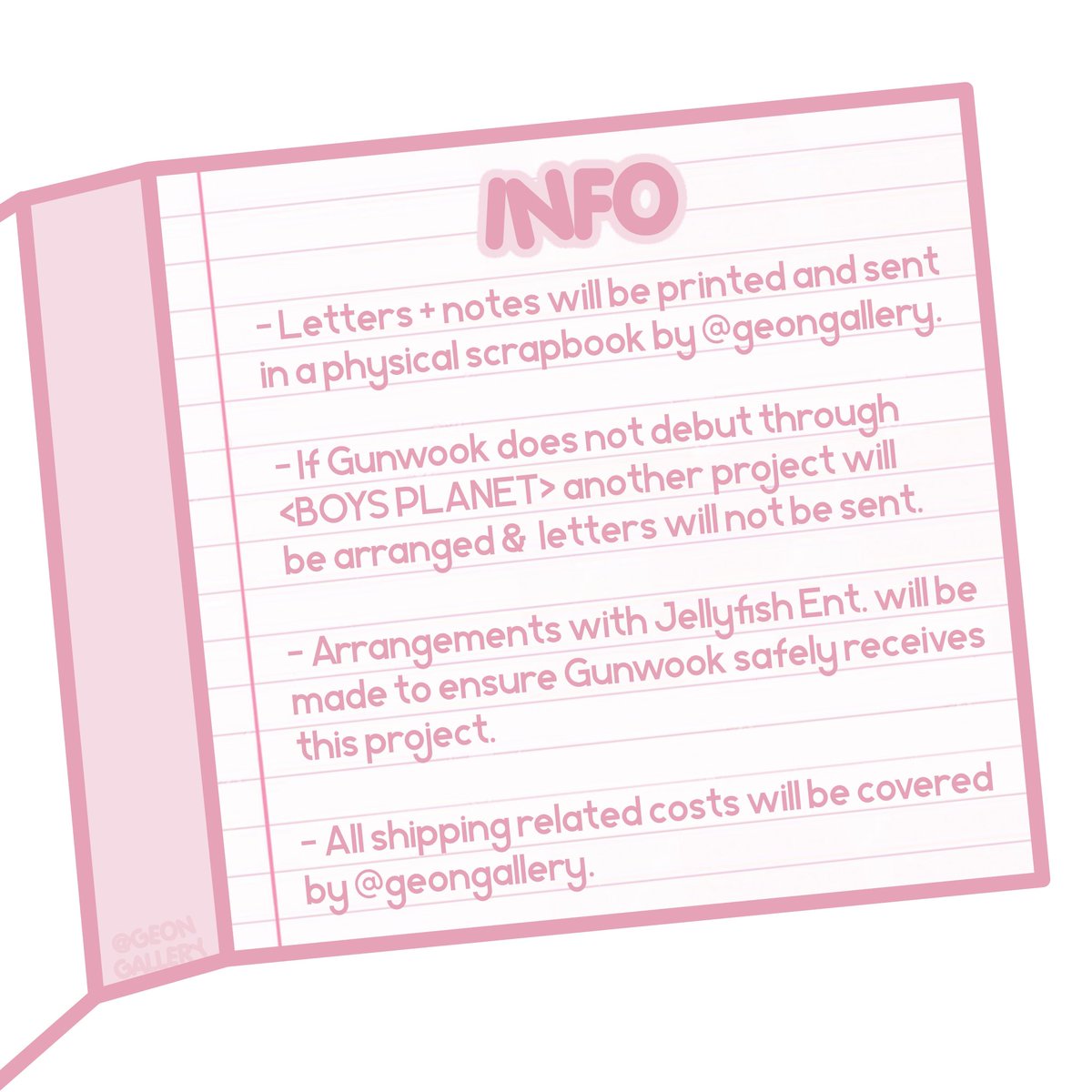 PGW_GLOBAL's tweet photo. 📢 #STARS4GW OFFICIAL LAUNCH #박건욱 #건욱
In preparation for Park Gunwook’s debut with <BOYS PLANET> a scrapbook project is being arranged to congratulate him on his debut. Fans are asked to submit letters or notes to Gunwook via a Google Form.
⬇️
https://t.co/QXdntGIWVp https://t.co/QxS0cyTEPn