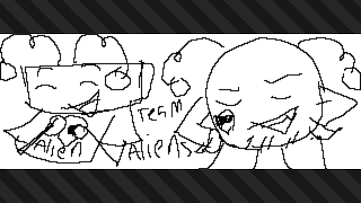 M0NSTER_KATZ_'s tweet photo. #Splatoon3 #NintendoSwitch Blam and Flumpty r part of the team alien group!!! #ONAF #ONAf2 #ONAF3 #ONAFxsplatoon https://t.co/AxCg6RuWMi