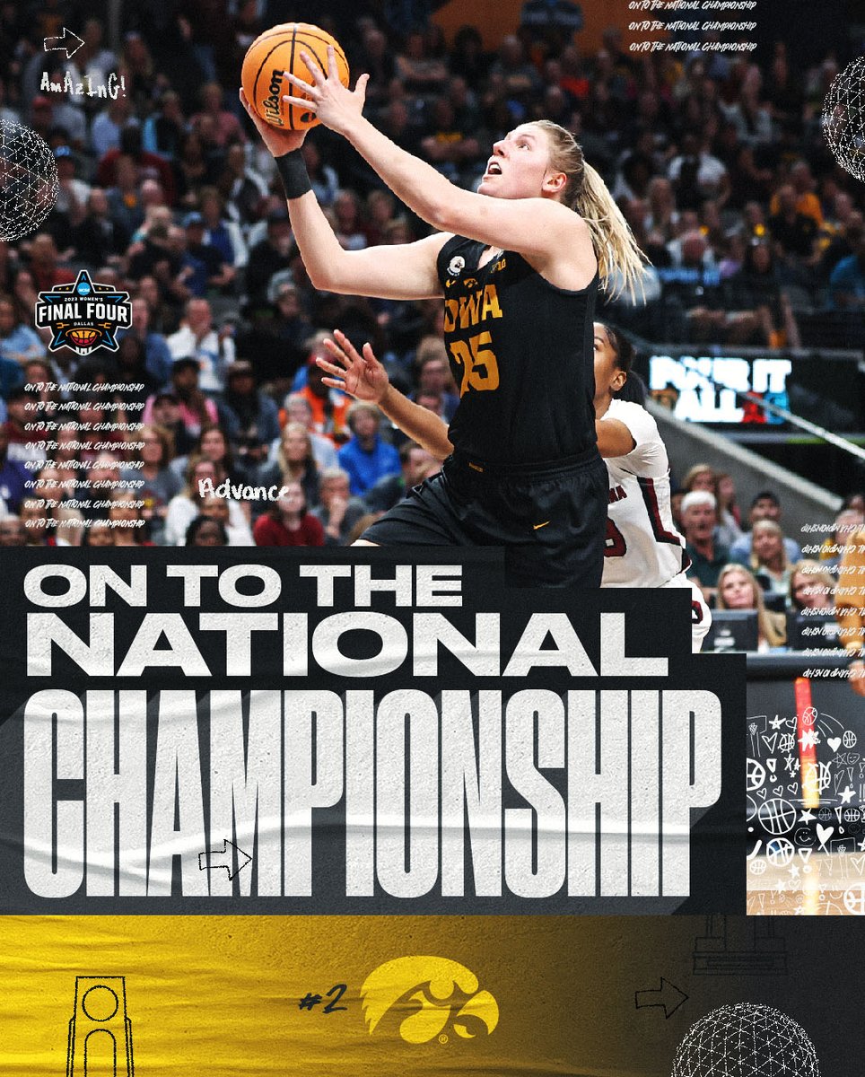 MarchMadnessWBB's tweet photo. 𝐎𝐍𝐄 𝐌𝐎𝐑𝐄 𝐆𝐀𝐌𝐄

@IowaWBB wins 77-73 and hands South Carolina their first loss of the season. Next stop: NATTY!

#WFinalFour https://t.co/wfnLqTtLfB