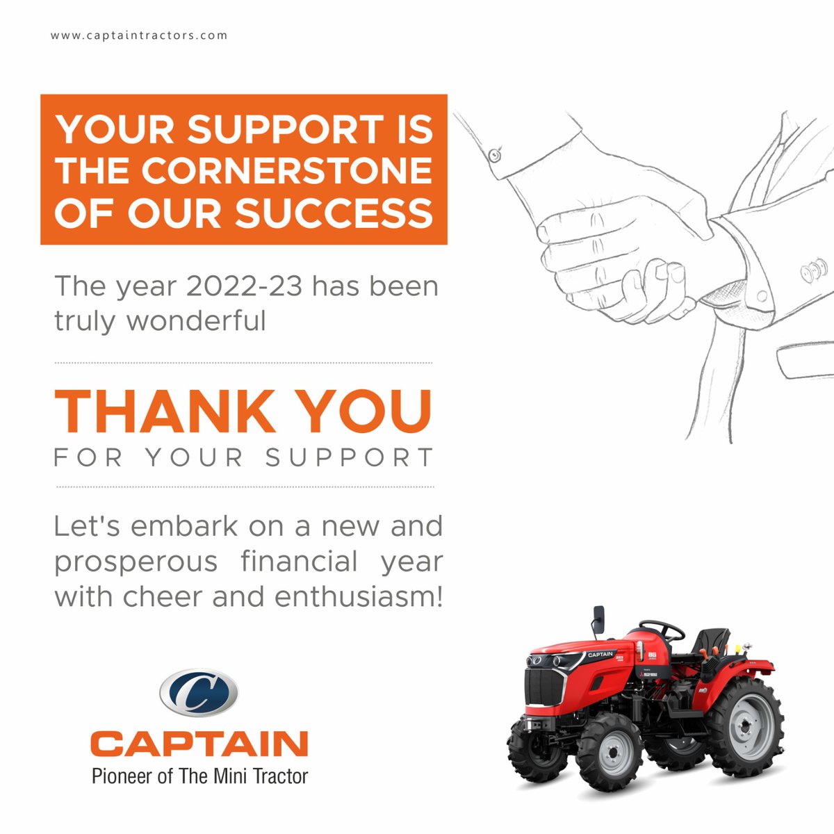 CaptainTractors's tweet photo. Your Support is the cornerstone of our success.
#world #captaintractor #captaintractorshowroom #support #success #finacialyear https://t.co/ZQTHNI5dV1