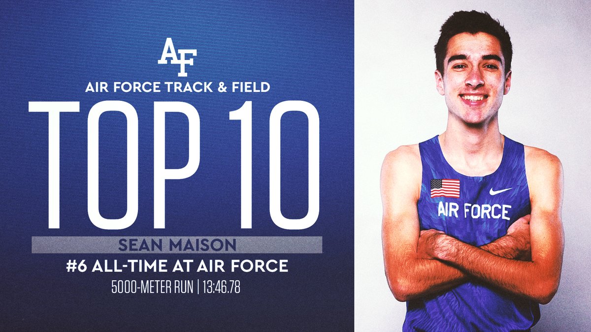 AF_TFXC's tweet photo. STAN | When all was said and done, three of the nine-fastest 5000-meter runners in Air Force history were on Cobb Track tonight! https://t.co/p40rAfyrIm