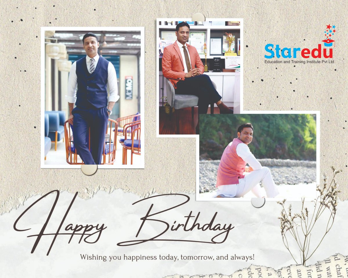 StarEduOfficial's tweet photo. Wishing our Director Sameer Bhati , A Very Happy Birthday . We are so grateful for your constant guidance &amp; support.

Happy Birthday Sir!

#HappyBirthdaySir #GreatBoss #DirectorsBirthday #BirthdayWish #StarEdu #StarEduEducation https://t.co/PIXdt9US3H