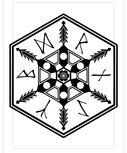 雪の結晶の魔法陣っぽいの。結構良いんじゃなかろうか_(:3」 ∠)_ 