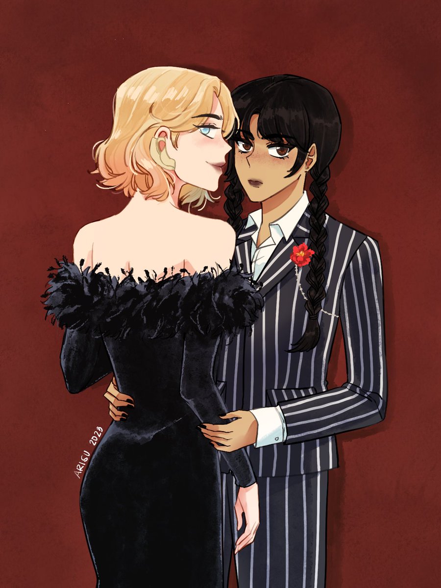 Arisu_tireddrwr's tweet photo. Jenna and Emma keeps giving materials for #wenclair Aight imma go back to the abyss I crawled out from ✌️#wenclairfanart #eniday https://t.co/GEELYgAWF4