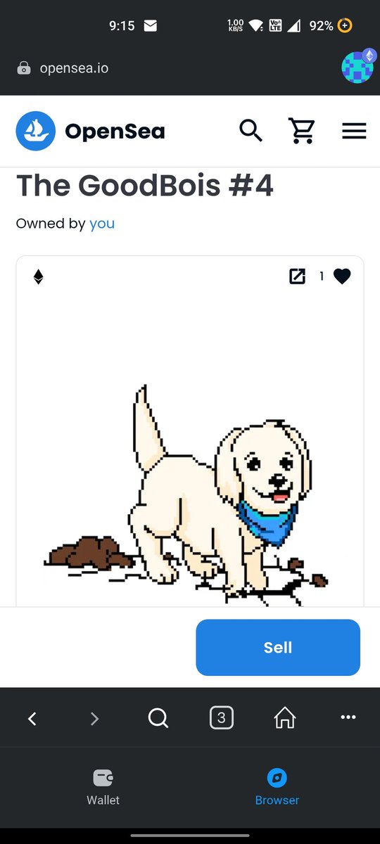 Got this @GoodboiGoose token airdropped,thanks to <a href="/twonathan0/">GoodBoiGoose</a> 💛
Mint is live get yours and feel happy that u just helped a animal in need :)

bueno.art/98ymoee3tbscdr…