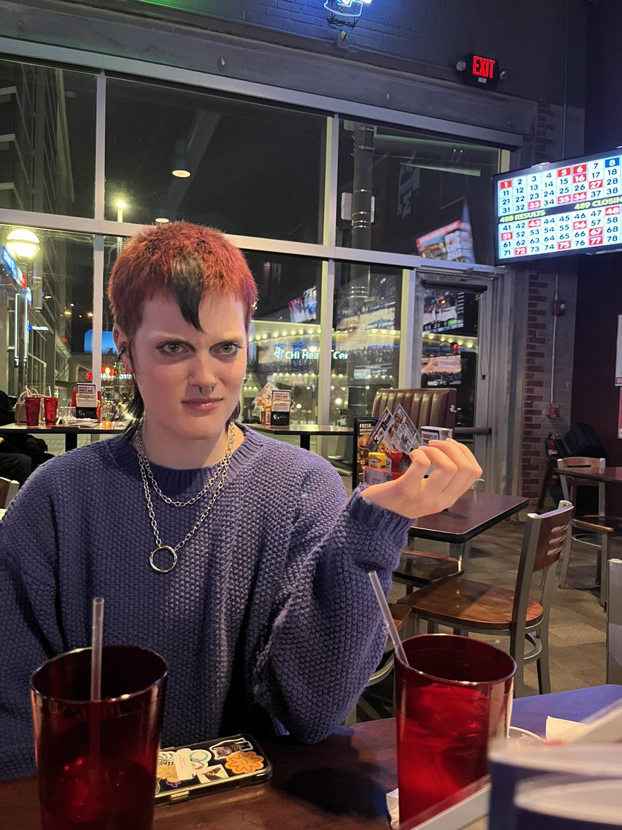 internetalison's tweet photo. at the sports bar not understanding why the player in the striped shirt is blowing the whistle https://t.co/ybFgR1pP7y