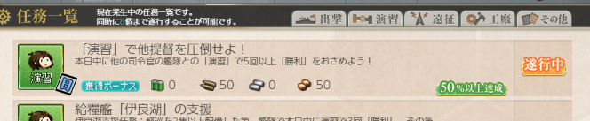 今日の演習完了! 