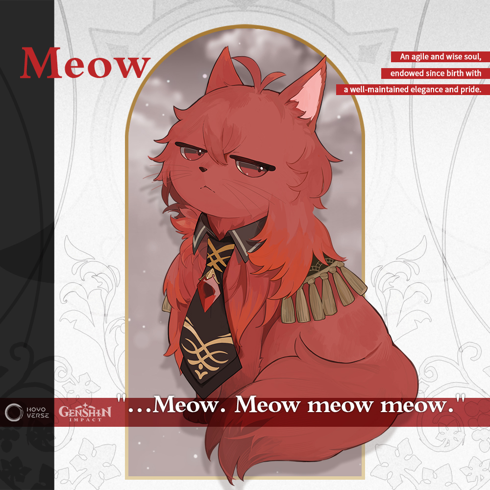 '...Meow. Meow meow meow.' - A cat who is quiet by day, but active by night. Watch the Video Version Here >>> youtube.com/shorts/TReb4-X… #GenshinImpactMeow #GenshinImpact #HoYoverse