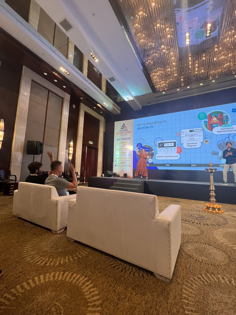 sunnydalelow's tweet image. The opening keynote with @zaynelt and @SfdcKiran. @se6wagner and @fliack are already deeply engaged. #SAS23 #salesforcearchitectsummit23 #salesforcearchitectsummit