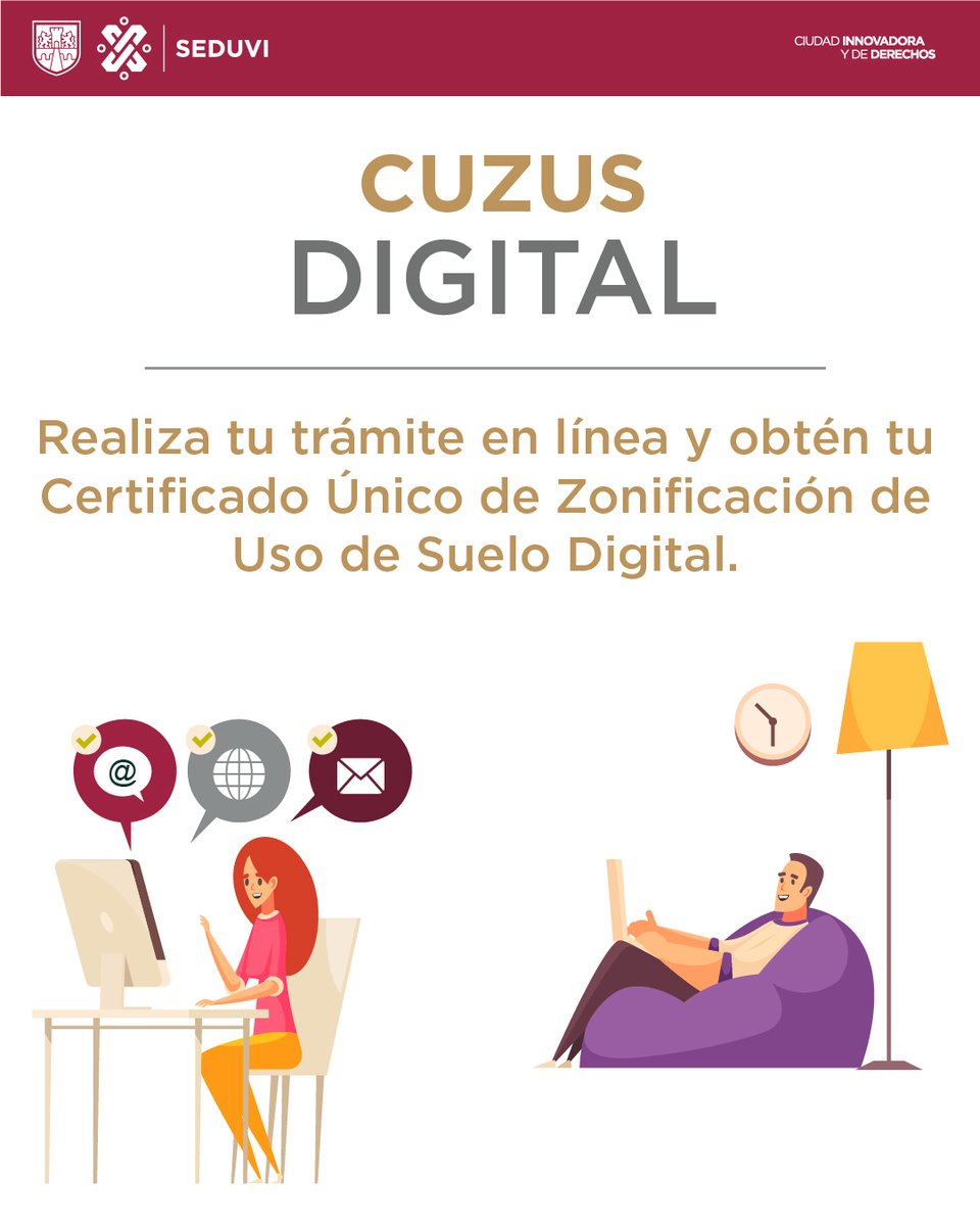 MetropolisCDMX's tweet photo. El #CUZUS -Certificado Único de Zonificación de Uso del Suelo Digital- es un requisito indispensable para las transacciones en el mercado inmobiliario y la apertura de nuevos negocios. https://t.co/VRAFQsAFOA
Trámites #Seduvi https://t.co/siuXqWmVfx