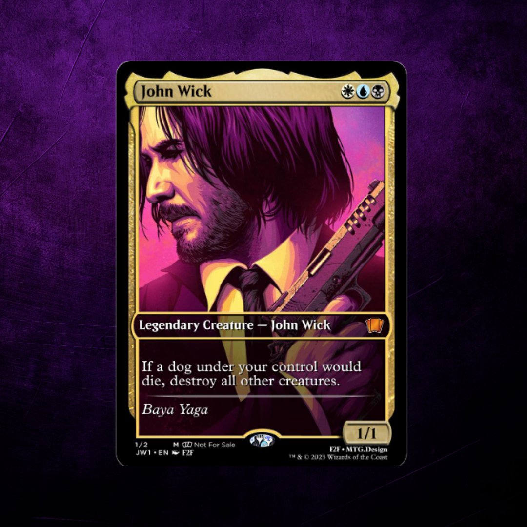 John Wick Secret Lair, available today only, April 1st.