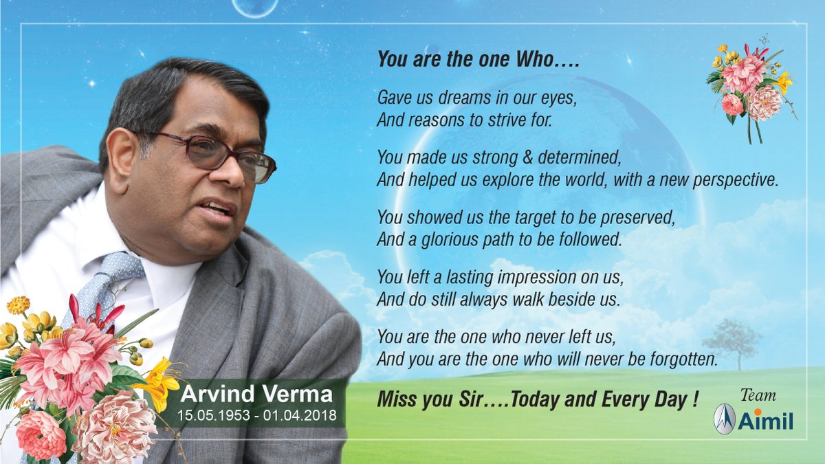 AimilLtd's tweet photo. Remembrance Day: Forever Remembered Forever Missed!
It is hard to forget someone who gave so much to remember.

#memories #happybirthdayBOSS #Aimilltd #lovingkindness #remember #remembering #moments #heroes #happiness #tribute #gratitude #Arvindverma #Aimil #Remembrance #TeamAimi https://t.co/lVrtmtayhB