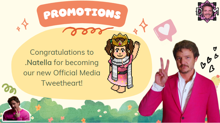 OreliAurelli's tweet photo. 💗This  month I dedicate my @OfficialHabboUN Media Newsletter for pedro pspspscal for fun cos why not LMFAO💗

Congrats to our newly promoted tweetheart, and to our special mentions✨ #habbo #habboUN (1/2) https://t.co/MOxyy1mGdx
