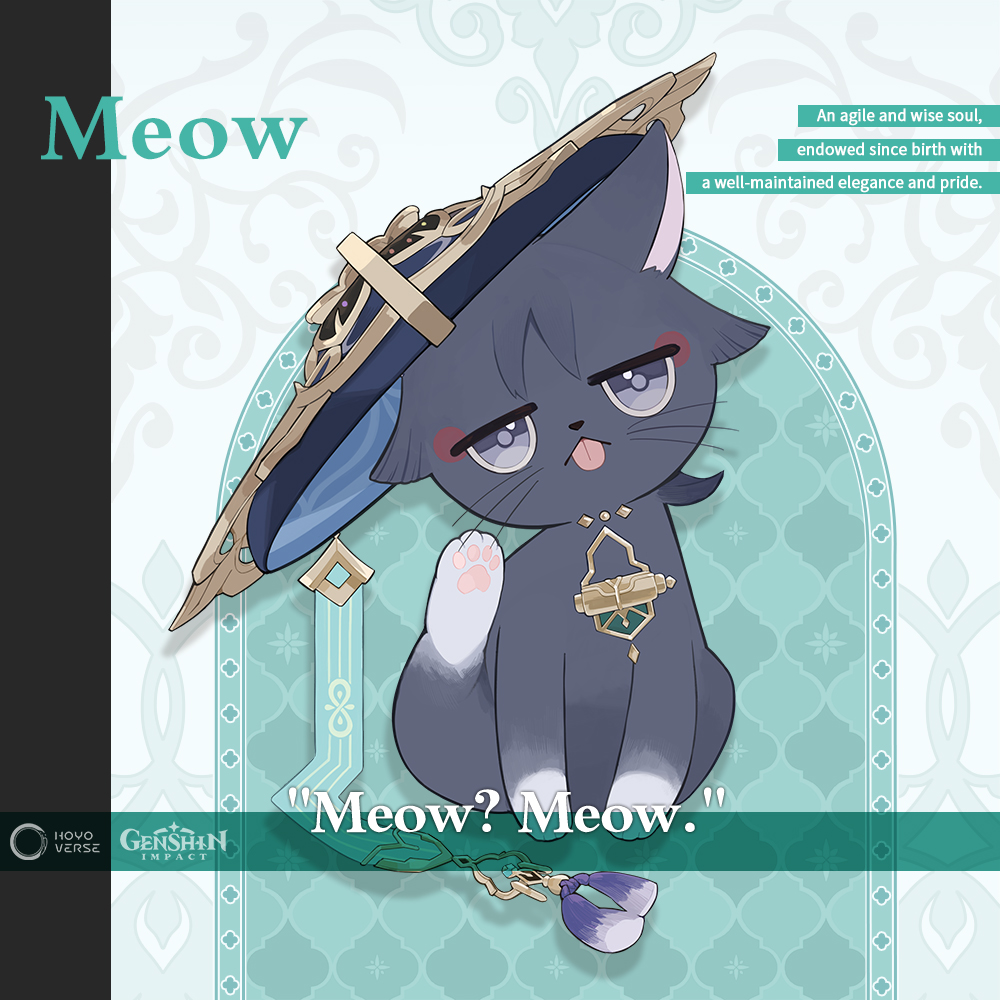 'Meow? Meow.' - A solitary cat that keeps to itself and mostly ignores people. Watch the Video Version Here >>> youtube.com/shorts/yrRtdgK… #GenshinImpactMeow #GenshinImpact #HoYoverse