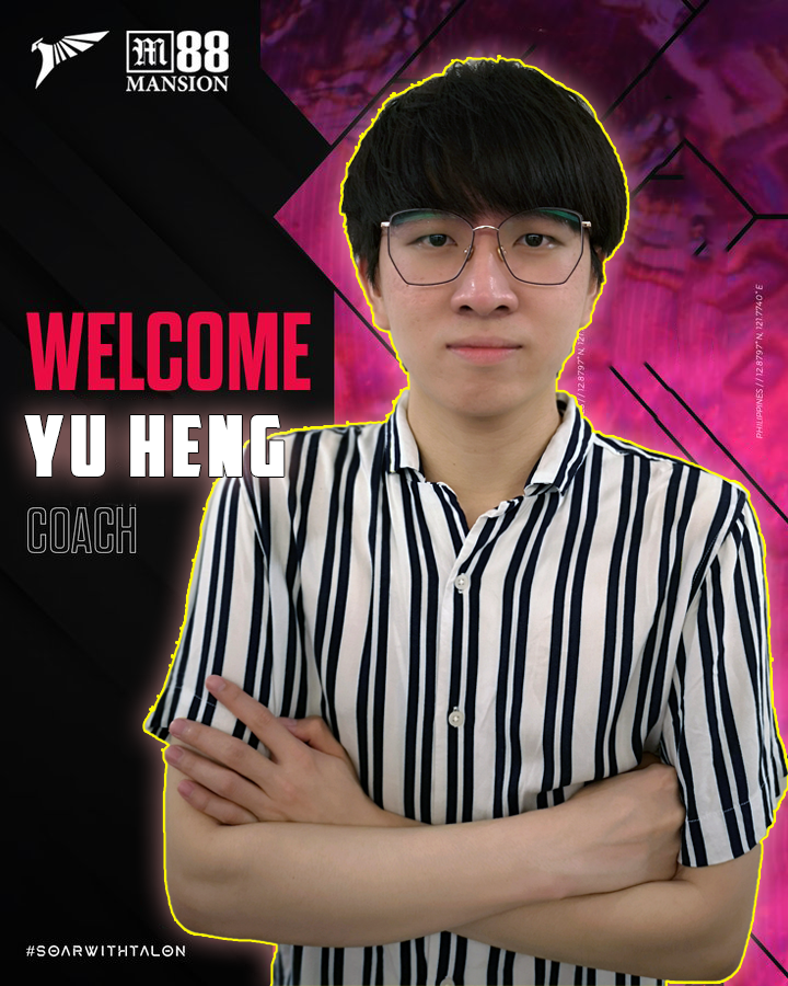 📷 COACH ALERT 📷

Congratulation to @YuHengHere being invited as Talon coach. My main role is to guide the team to success by teaching them skills and strategies, providing feedback, and staying up-to-date on the meta. Wish us good luck in Berlin Major!

#SOARWITHTALON #DOTA2