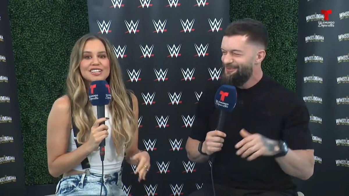 Wrestling News on Twitter "Finn Balor interviewed by his wife Vero