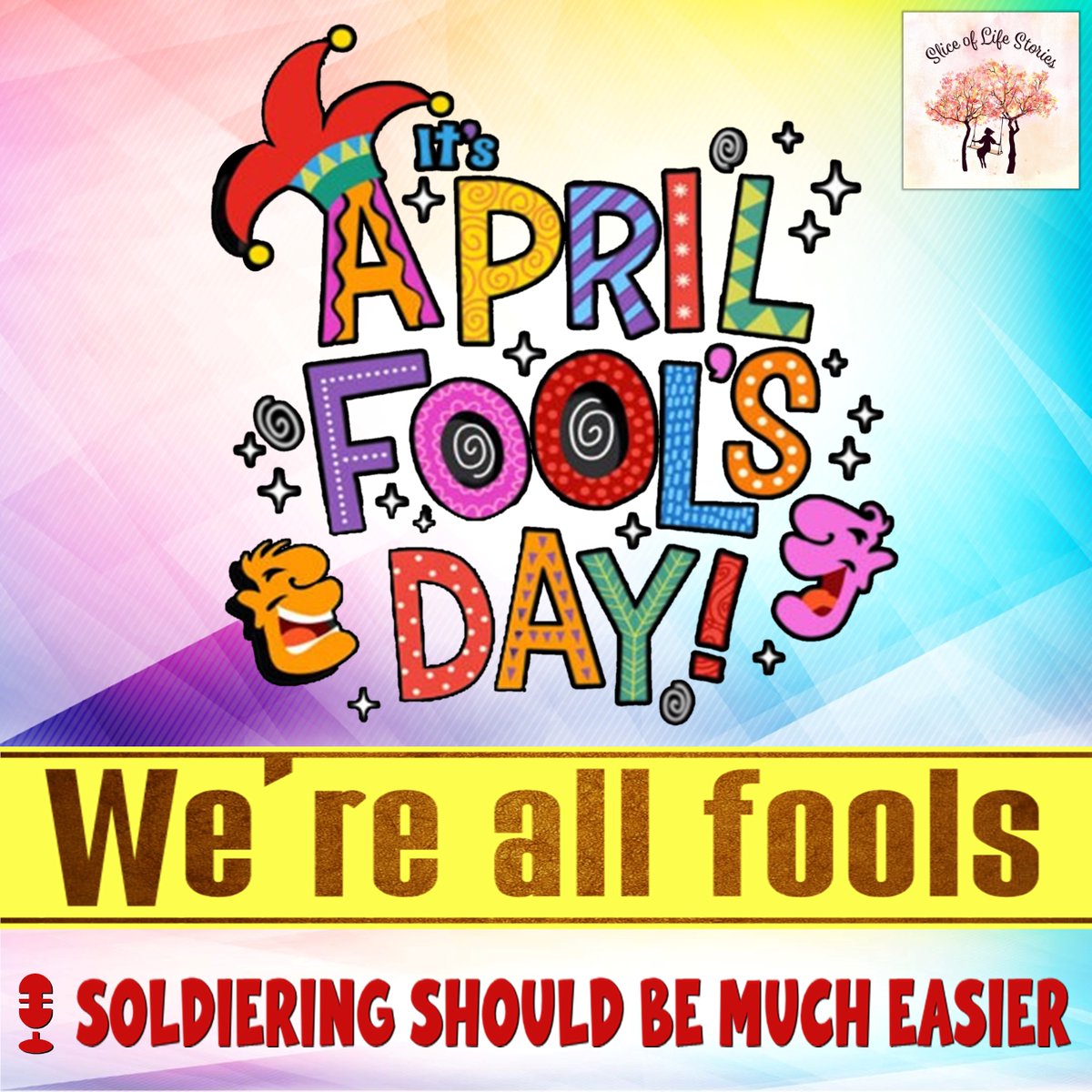sliceoflife466's tweet photo. 🎙 Soldiering Should Be Much Easier

▶ https://t.co/NiaH7w4rTy

#soldieringshouldbemucheasier #soldiering #toughestsoldier #weakspot #crafty #wiseoldindian #wise #indian #oldindian #brit #aprilfoolsday #aprilfools #foolsday #fool #funny #aprilfoolsjoke #prank #aprilfool https://t.co/Gr0K1zxSda