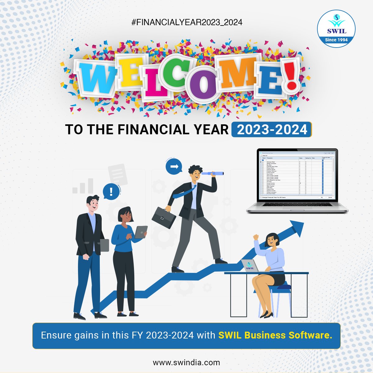 Retailgraph's tweet photo. #SWIL gives you an easy way to close, switch, and back up financial years. Let's book your demo today. 
Call for Inquiry📲+91 95299 13873
Visit👉https://t.co/QfQ1iaTnz9

#NewFinancialYear #FY2023-24 #SwilSoftware #RetailGraph #SwilERP #Unisolve #SwilCompany #SoftwareSolutions https://t.co/AqF0IXBUXa