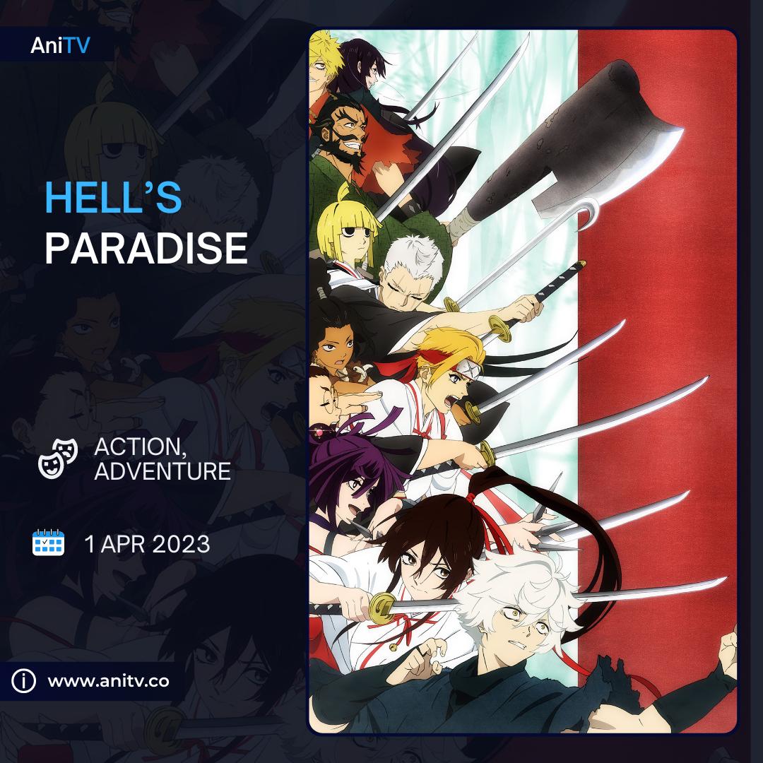 ANIME-se on X: Animes que estreiam hoje: - Hell's Paradise (Crunchyroll) - Heavenly  Delusion (Star+) - Yamada-kun to Lv999 (Crunchyroll) - EDENS ZERO -  Tousouchuu: Great Mission - The Dangers in My