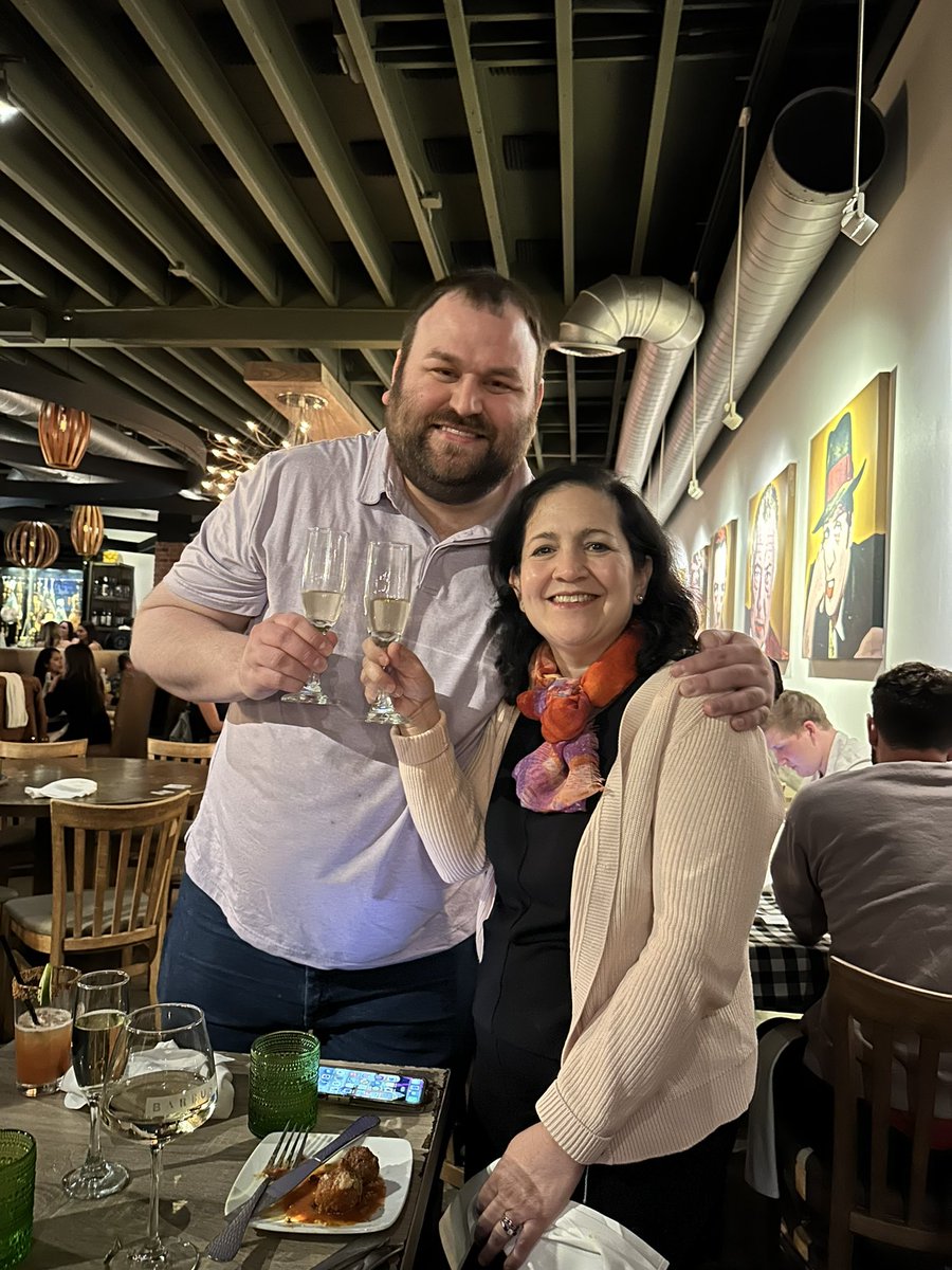 When the Hawks WBB and Caitlin Clark are playing in the final four during your dinner at #AKICRRT2023 and coming down to the wire, the hawk fans stream it and celebrate with champagne. @atomic_kidney @Doc_Scottie @crrtonline