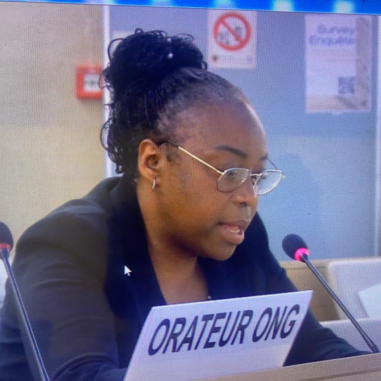 afiamama's tweet image. Pas de justice sans #paix &amp;amp; pas de paix sans #justice 
Au cours de la 52ème session du Conseil des droits de l'Homme ce 30.03.2023 à #Genève Mme @nicolemundele1 directrice pays #afiamama_France a présenté la déclaration&amp;amp;recommandations #ONG_RDC en partenariat avec @omctorg