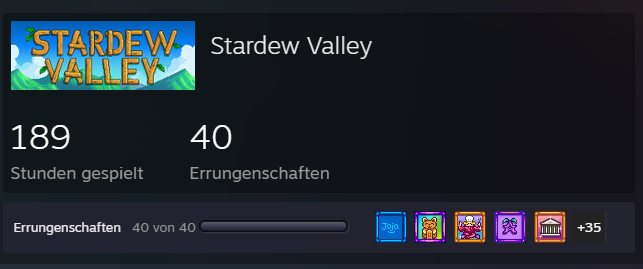 DarkAngelOG's tweet photo. 100 % Achievements in Stardew Valley ❤️

#StardewValley https://t.co/yKvTC1j1RH
