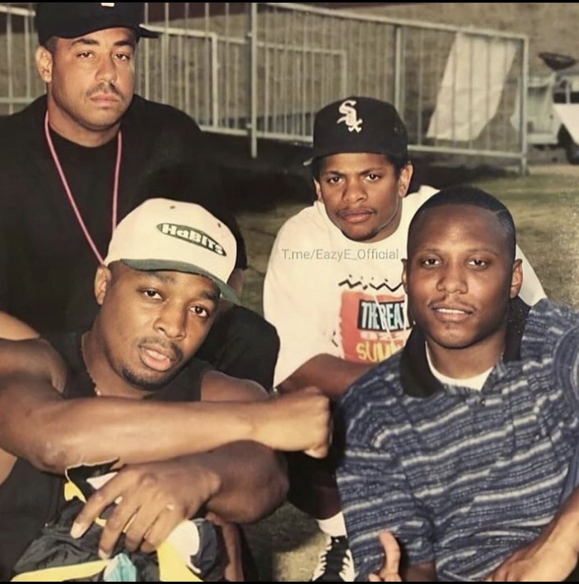 Flashback Friday.  Me , E , Yella and Chuck.