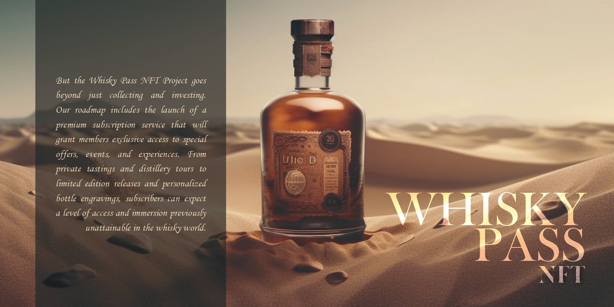 Our sale is live  -  tinyurl.com/m6k5v9a3
🌟Join our #NFTWhiskyClub and become part of a passionate community of whisky enthusiasts and collectors! 🥃
Website - whiskypass.io
Whitepaper - online.fliphtml5.com/cgoyu/jhfk/
#nft #NFTProjects  #NFTdrops