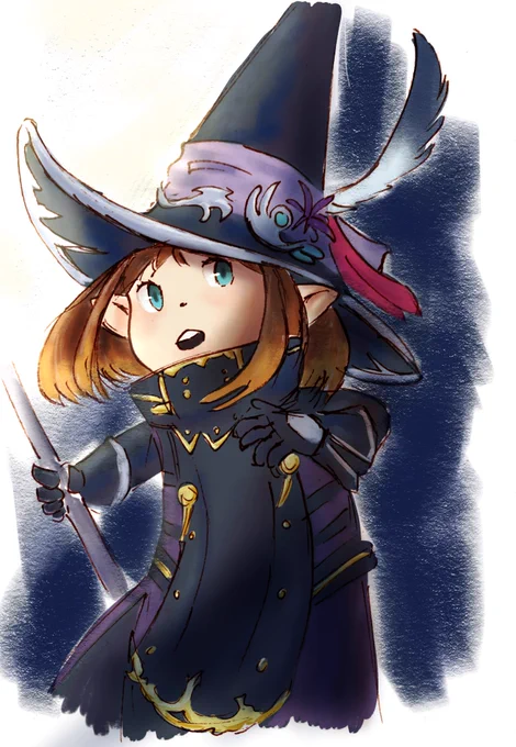 My lil mage out there destroying the world *clenches fist* 1 more week… I miss her   