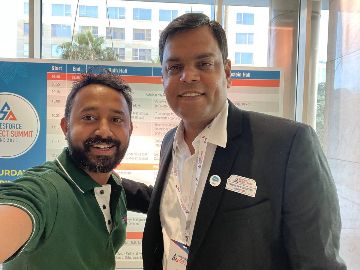 roushan234's tweet image. All set for #SAS23 #salesforcearchitectsummit @RupeshBhatia85