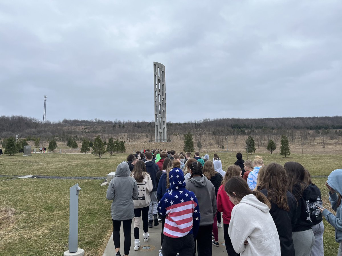 Students make their first stop on the Washington DC Trip.
Flight 93 Memorial.