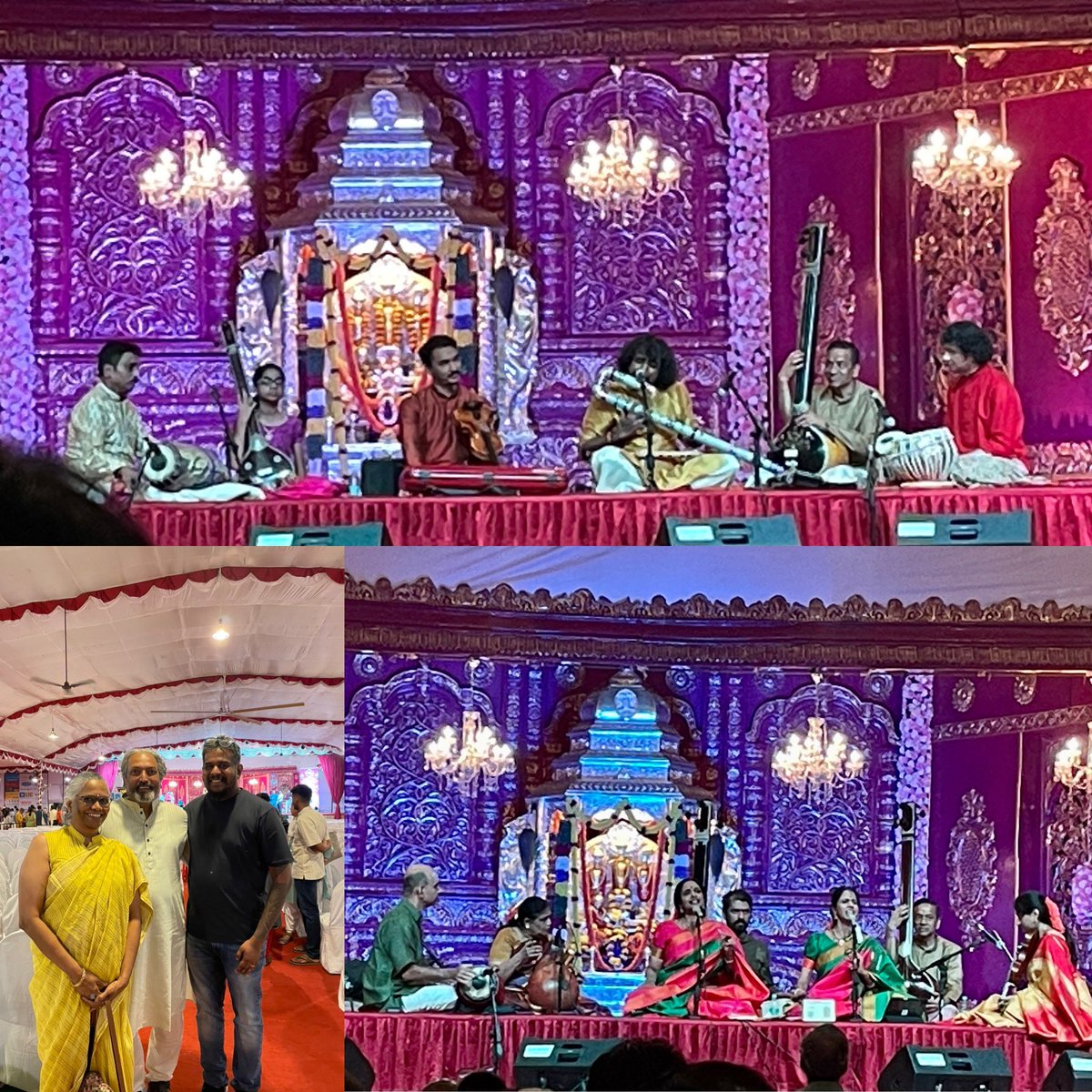 What a performance it was. Enjoyed the Jugalbandi from @pravingodkhindi and @AmbiSub @MandalisMusic and the ‘nok-jonk’ between Bangalore V Praveen and @Ojastabla Can’t wait for @harish_io to perform today. Will he or won’t he sing Sri Rangapura Vihara 🤔
